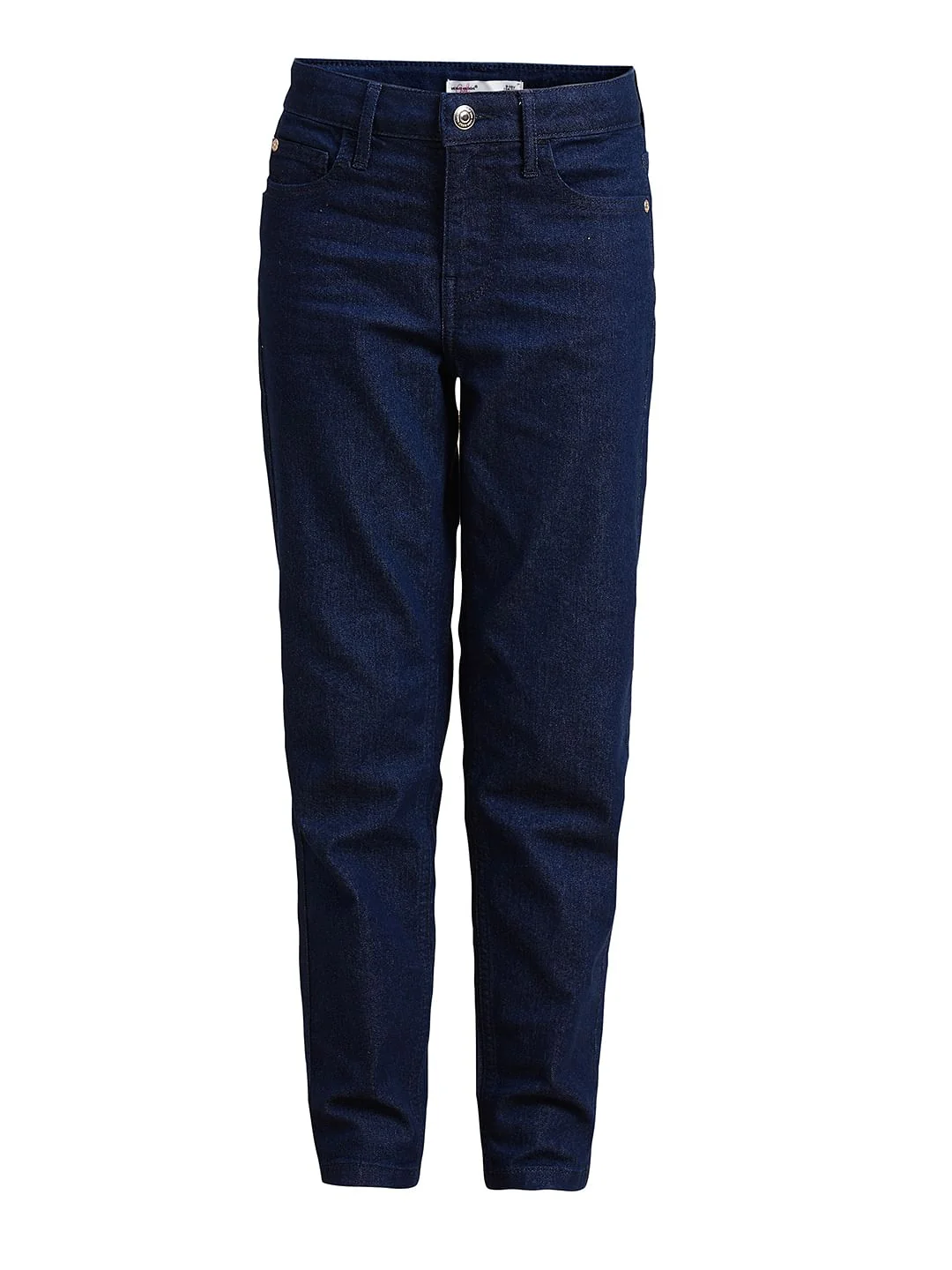 Girls Dark Blue Mid Rise Skinny Jeans - Image 5