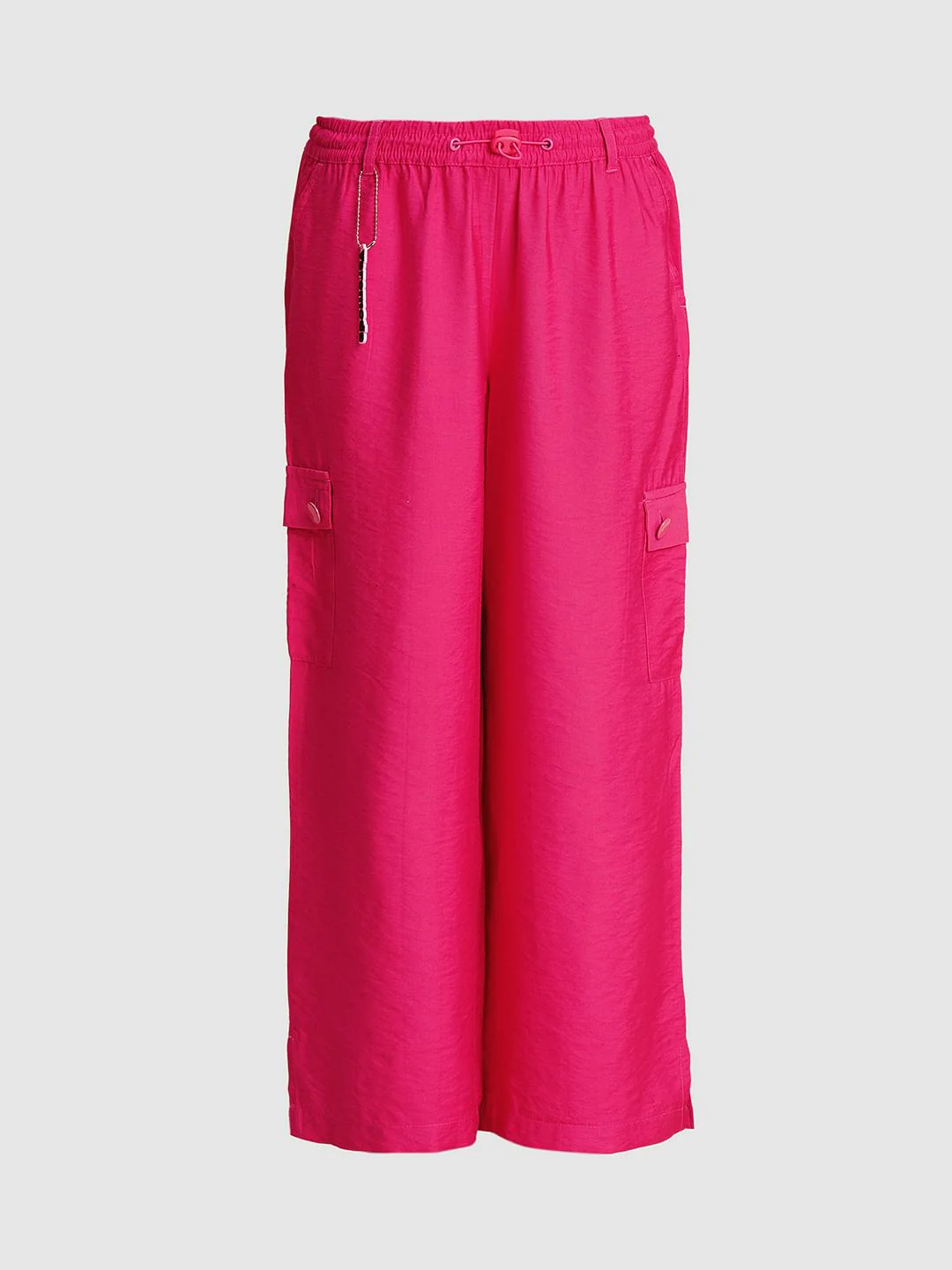 Girls Pink Utility Cargo Pants - Image 5