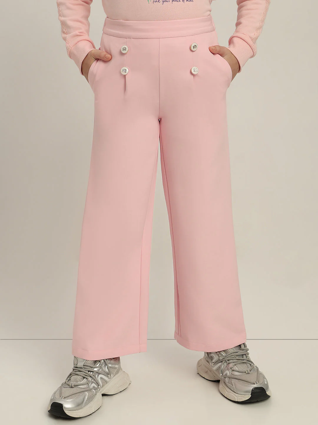 GIRL Pink Flared Pants - Image 2