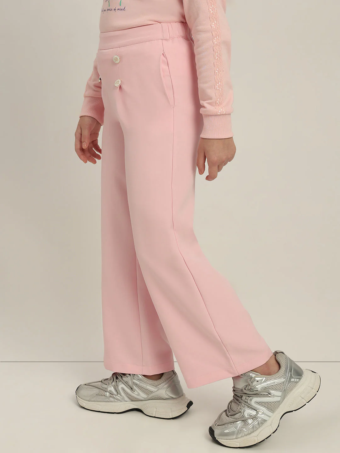 GIRL Pink Flared Pants - Image 3