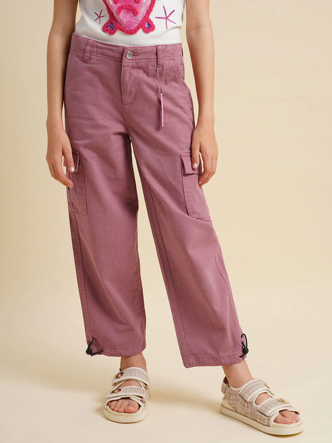 Girls Rose High Rise Mom Pants - Image 2