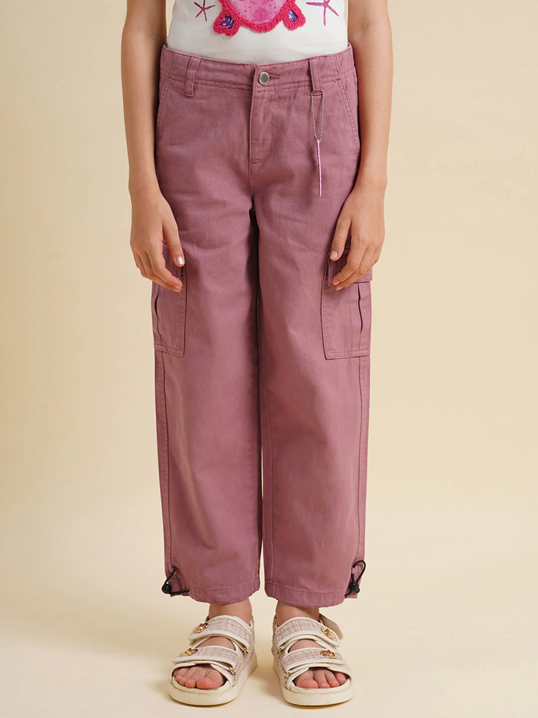 Girls Rose High Rise Mom Pants - Image 6