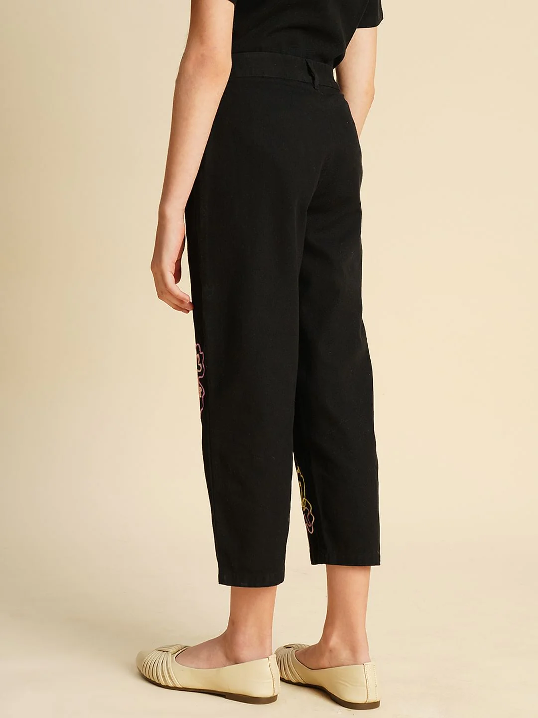 Girls Black Cording Detail Co-Ord Set Pant - Image 3