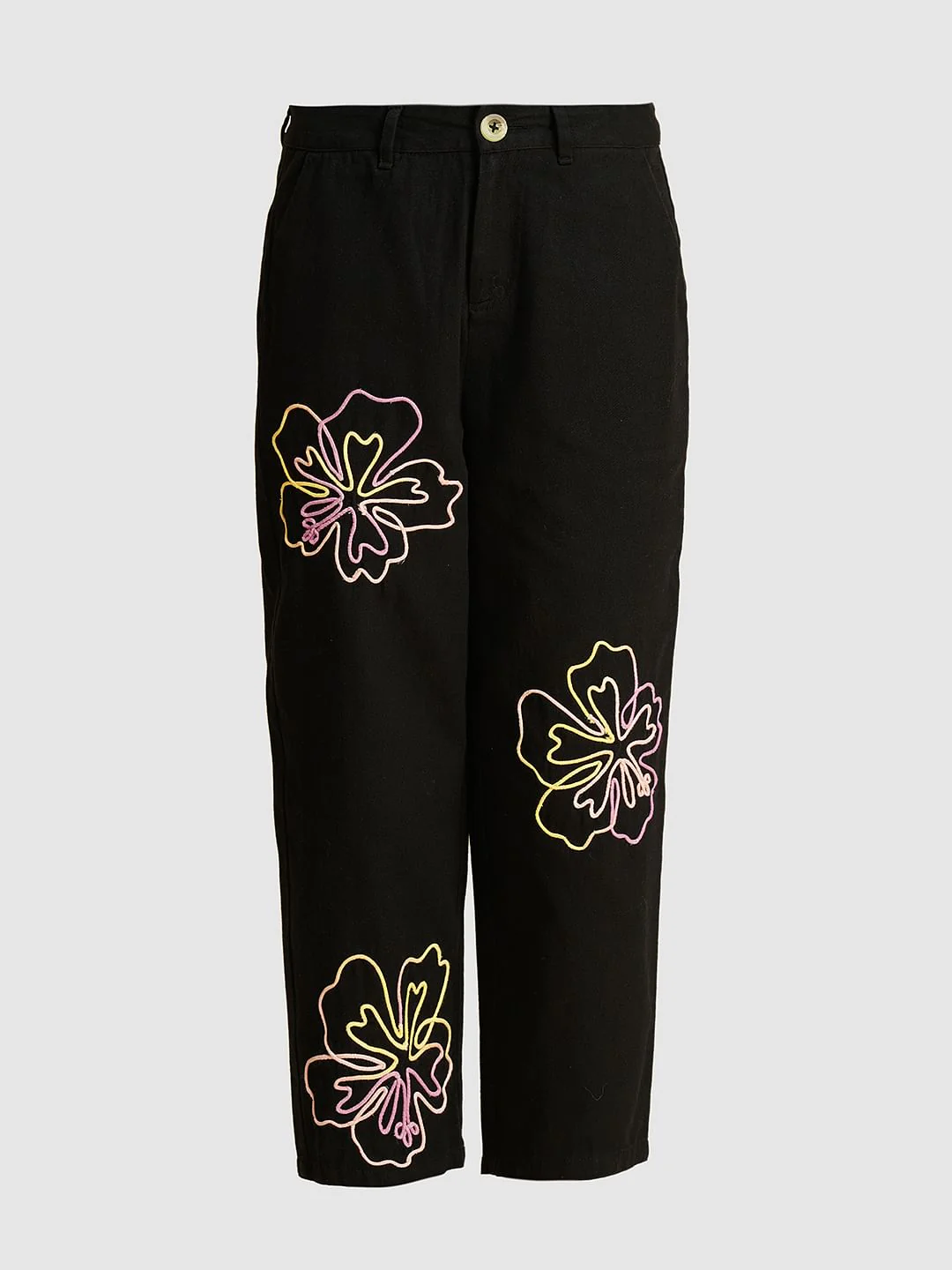 Girls Black Cording Detail Co-Ord Set Pant - Image 5