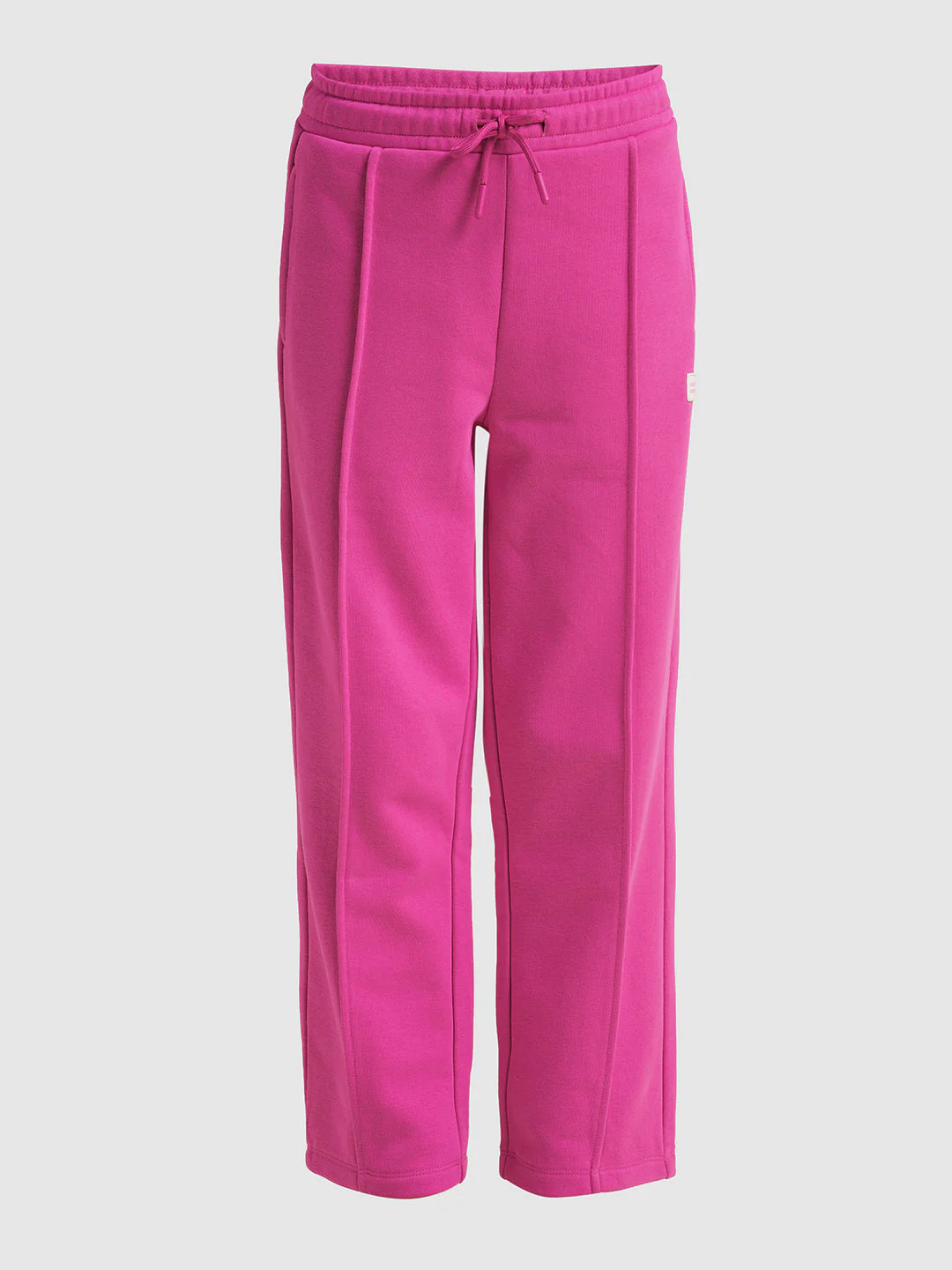 Girls Pink Cotton Relaxed Fit Joggers - Image 5