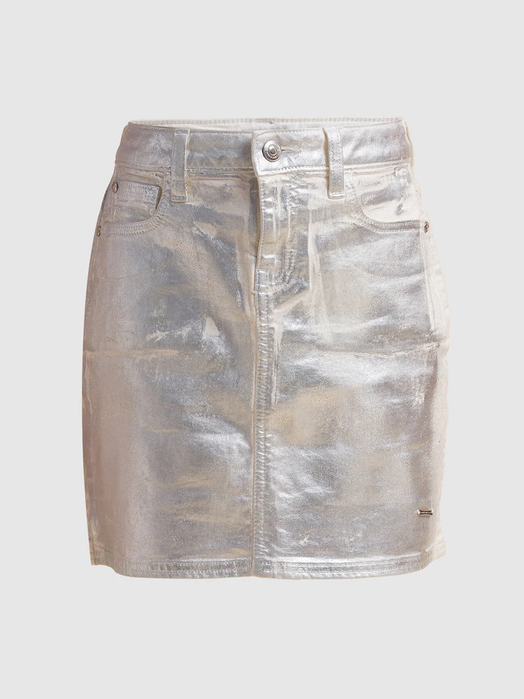 Girls Silver Shimmer Skirt - Image 5