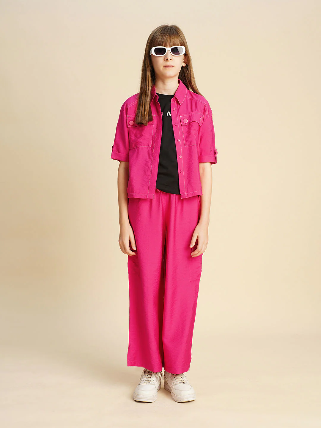 Girl Utility Co-Ord Set Shirt - Image 5