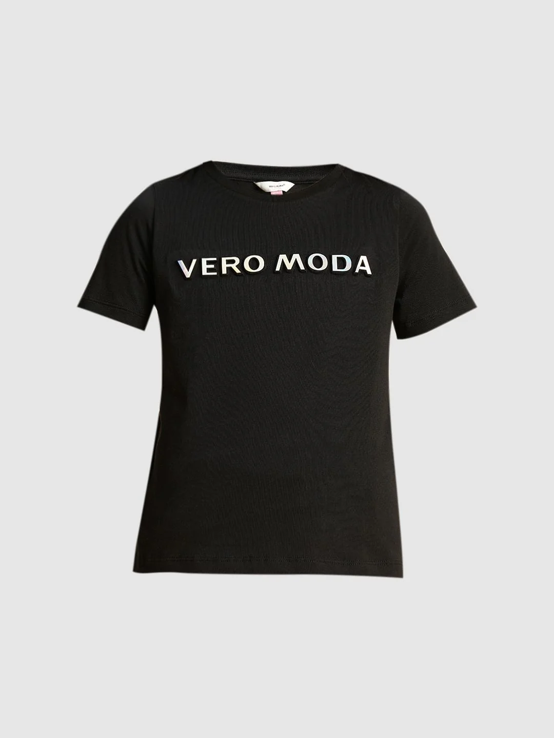 Girls Black Logo Print T-Shirt - Image 6