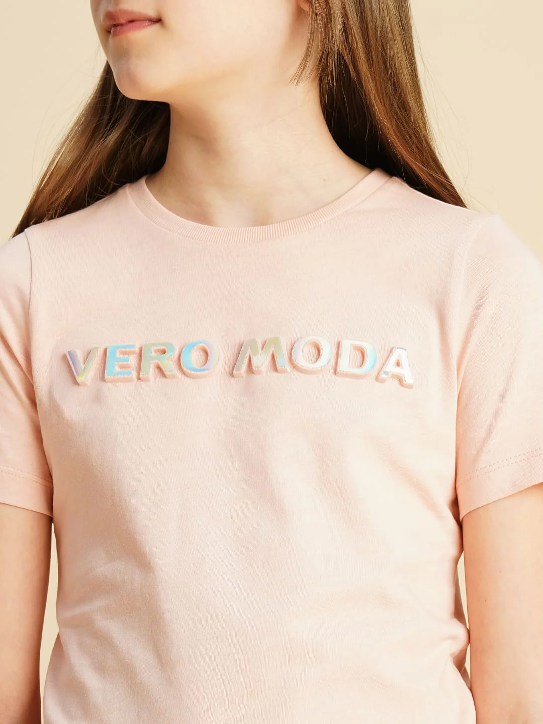 Girls Pink Logo Print T-Shirt - Image 4