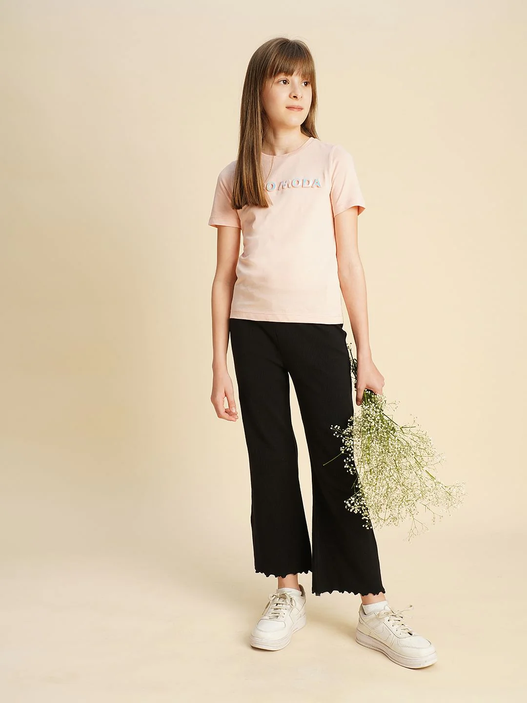 Girls Pink Logo Print T-Shirt - Image 5