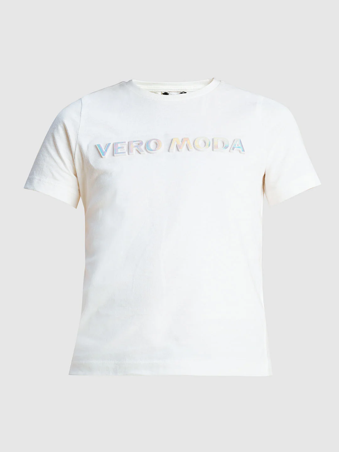 Girls White Logo Print T-Shirt - Image 6