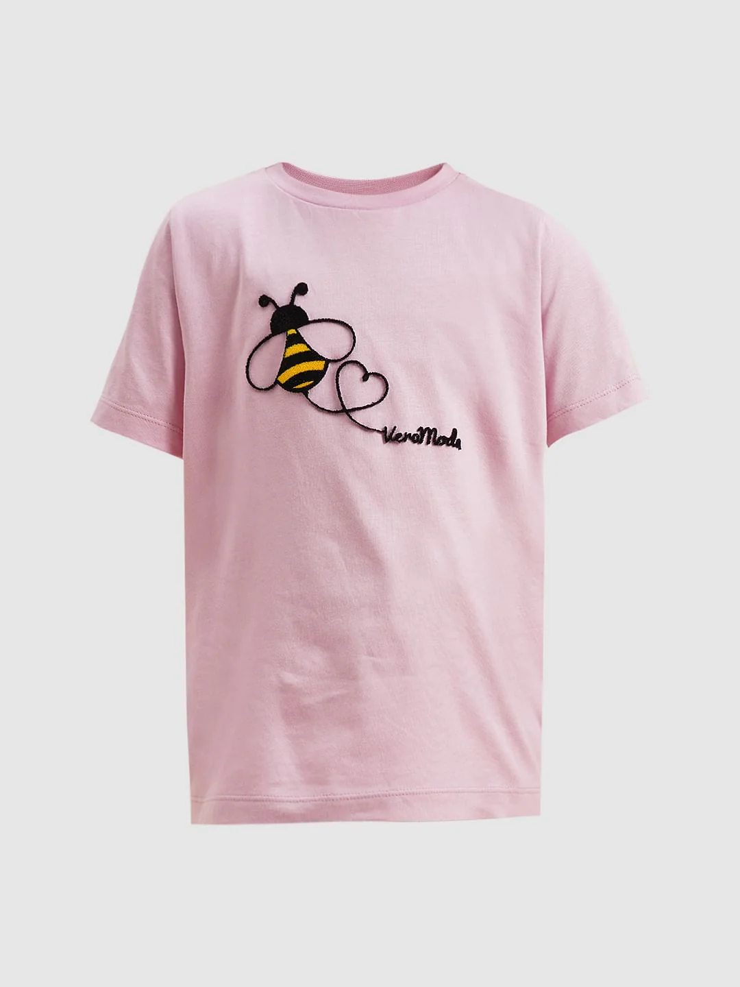 Girls Pink Honeybee Print T-Shirt - Image 6