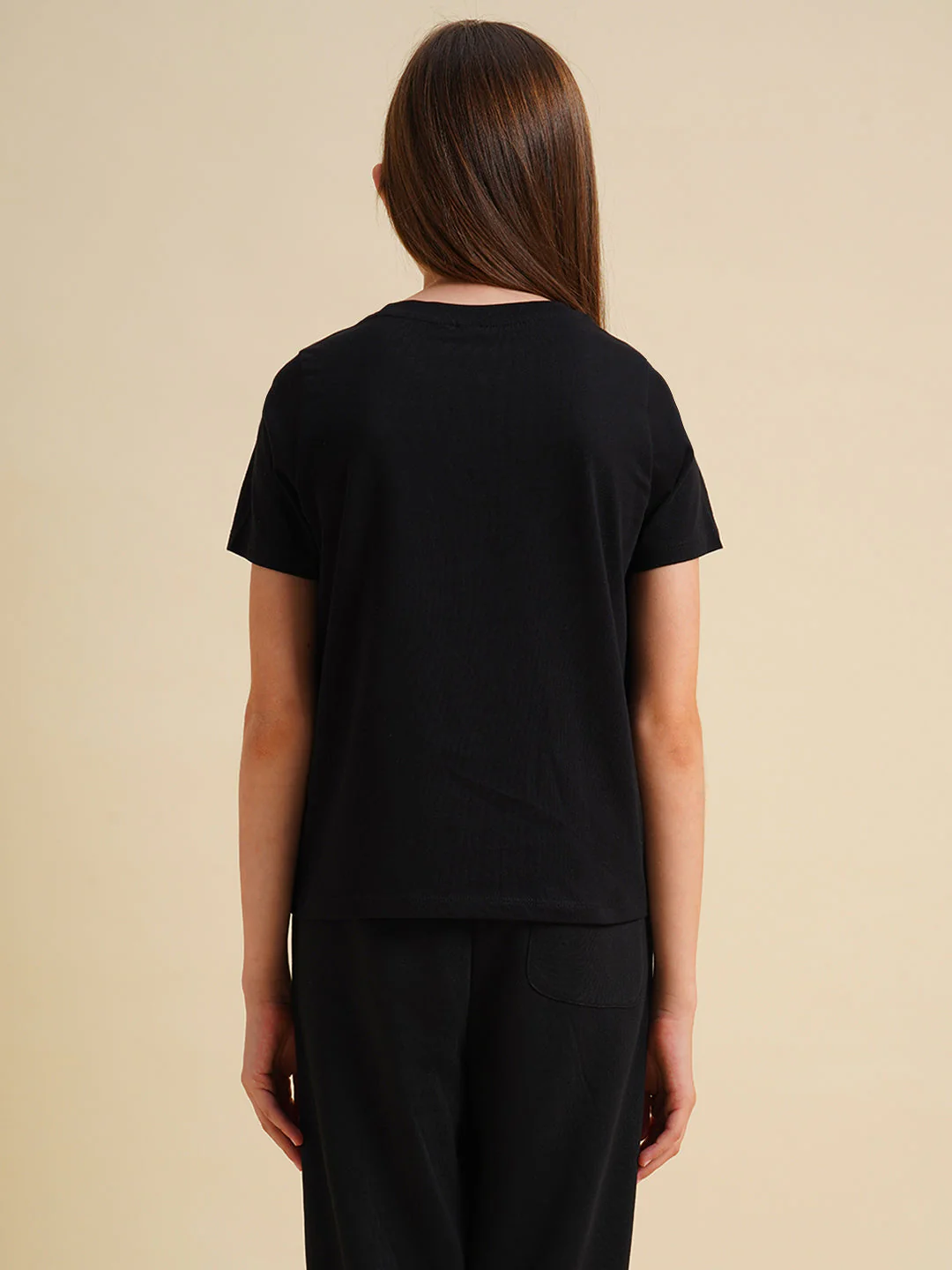 Girls Black Animal Print T-shirt - Image 8