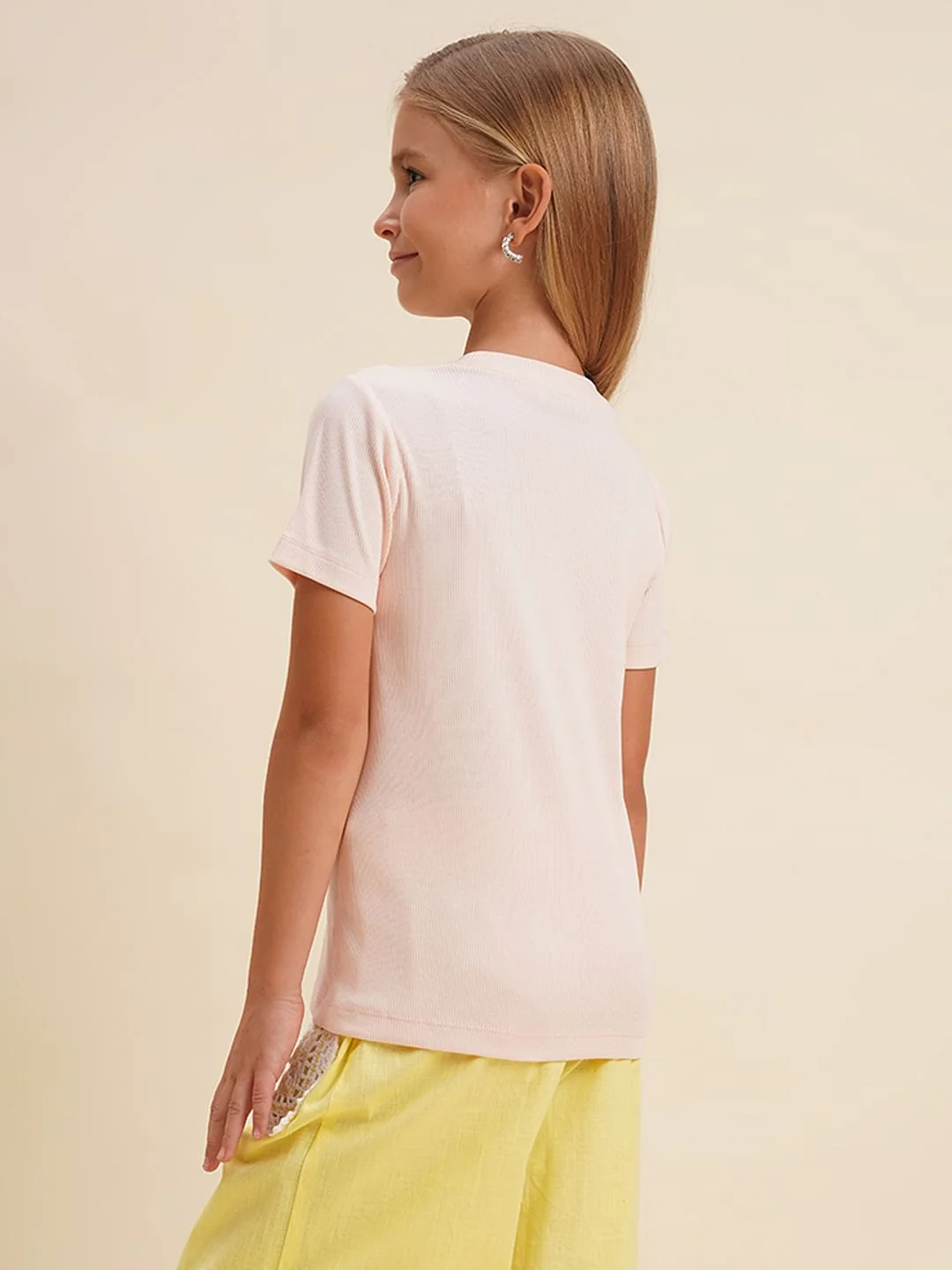 Girls Pink Logo Print T-Shirt - Image 3