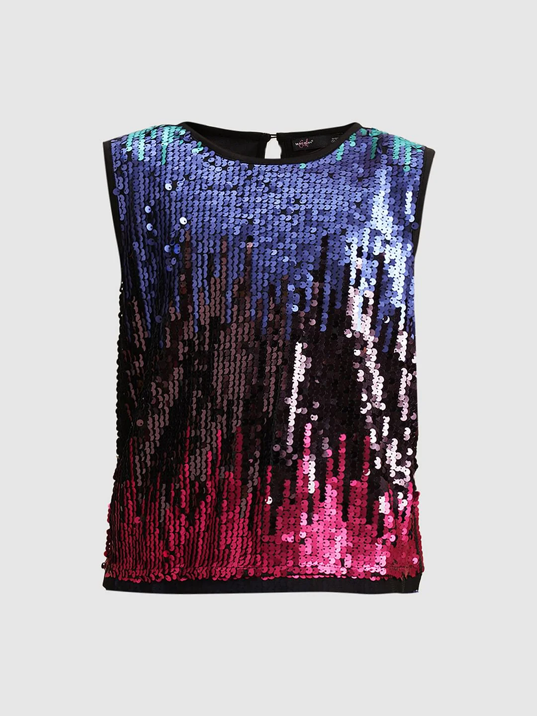 Girls Multi-Colour Sequined Embellished Top - Image 6
