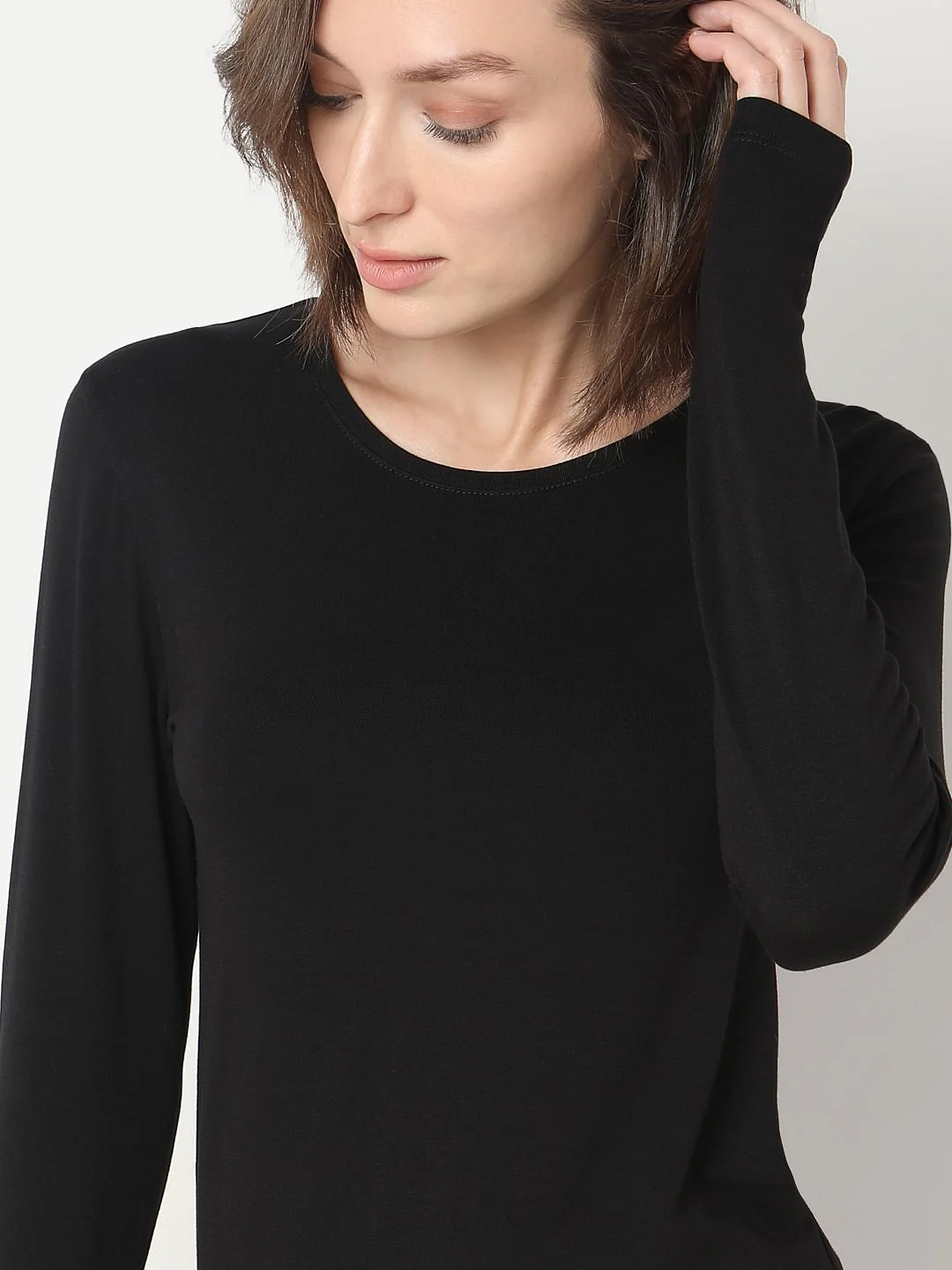 Black O-Neck Top - Image 6