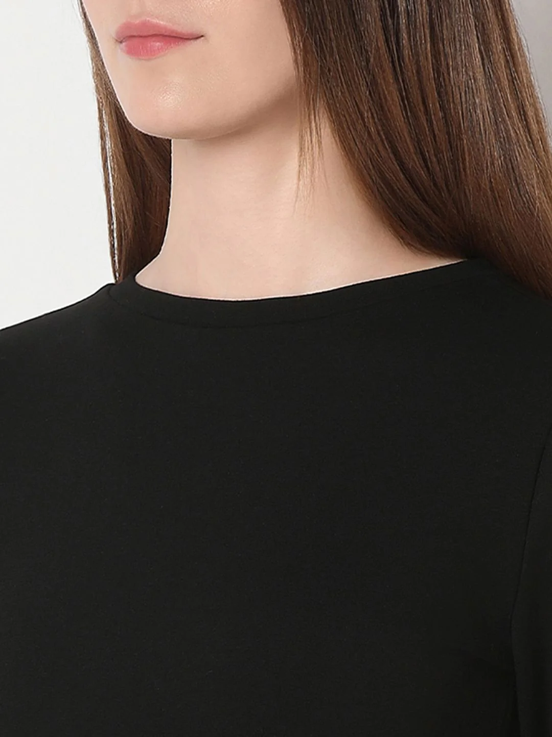 Black Knitted Midi Dress - Image 6