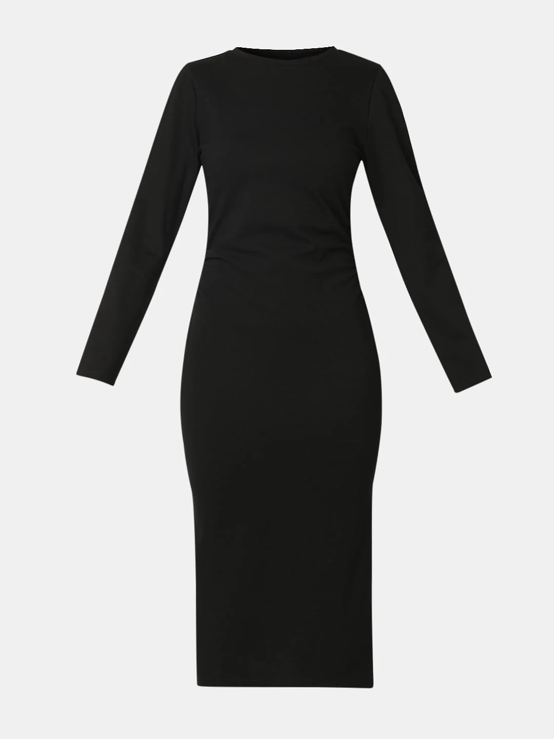 Black Knitted Midi Dress - Image 7