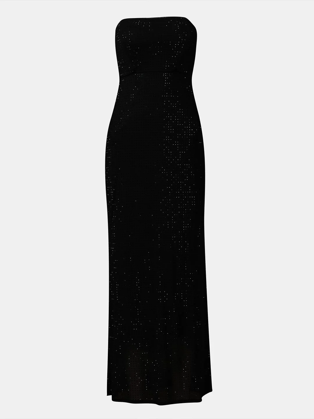 Black Shimmer Off-Shoulder Maxi Dress - Image 7