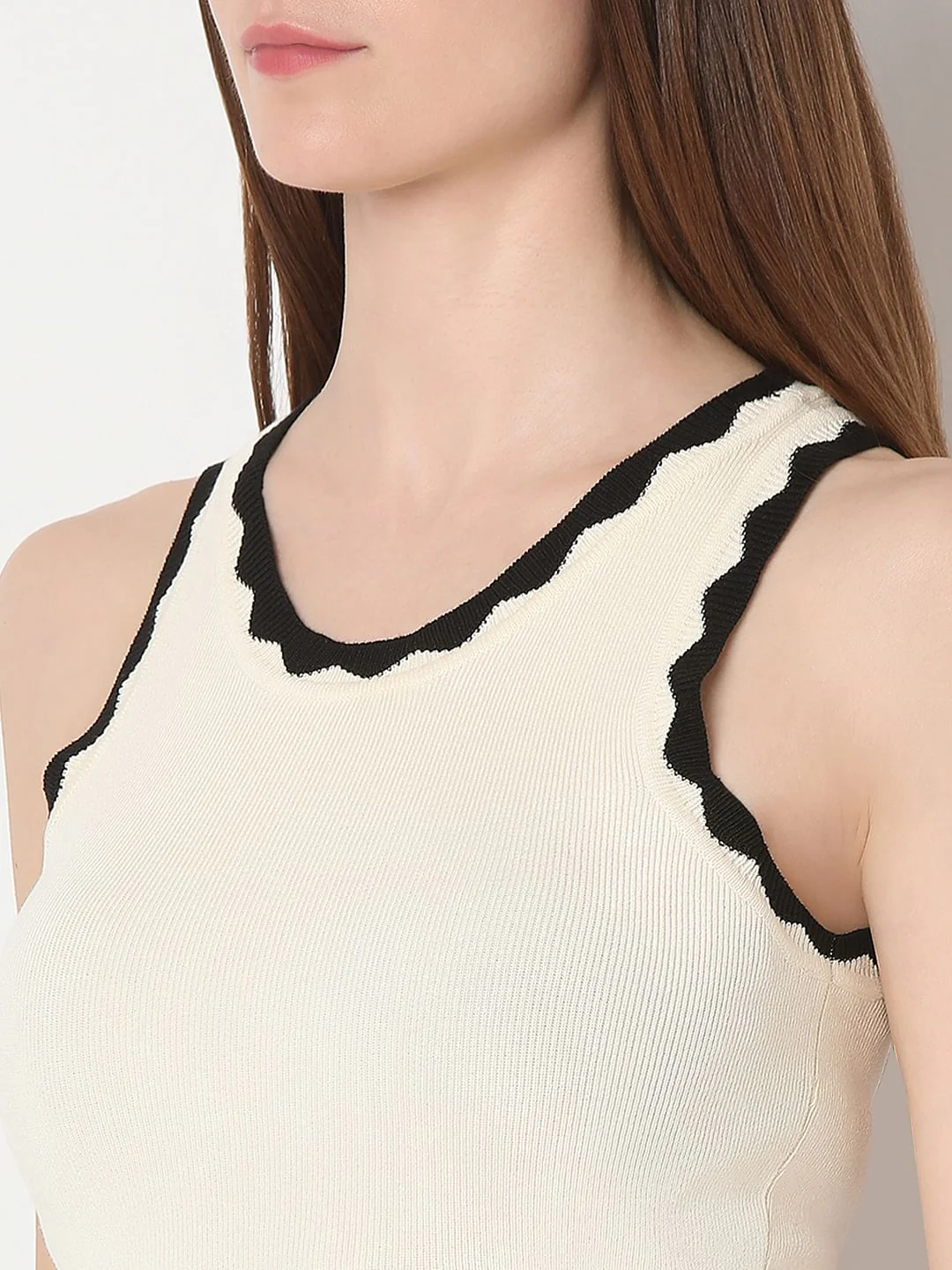 Ecru Ribbed Top - Image 8