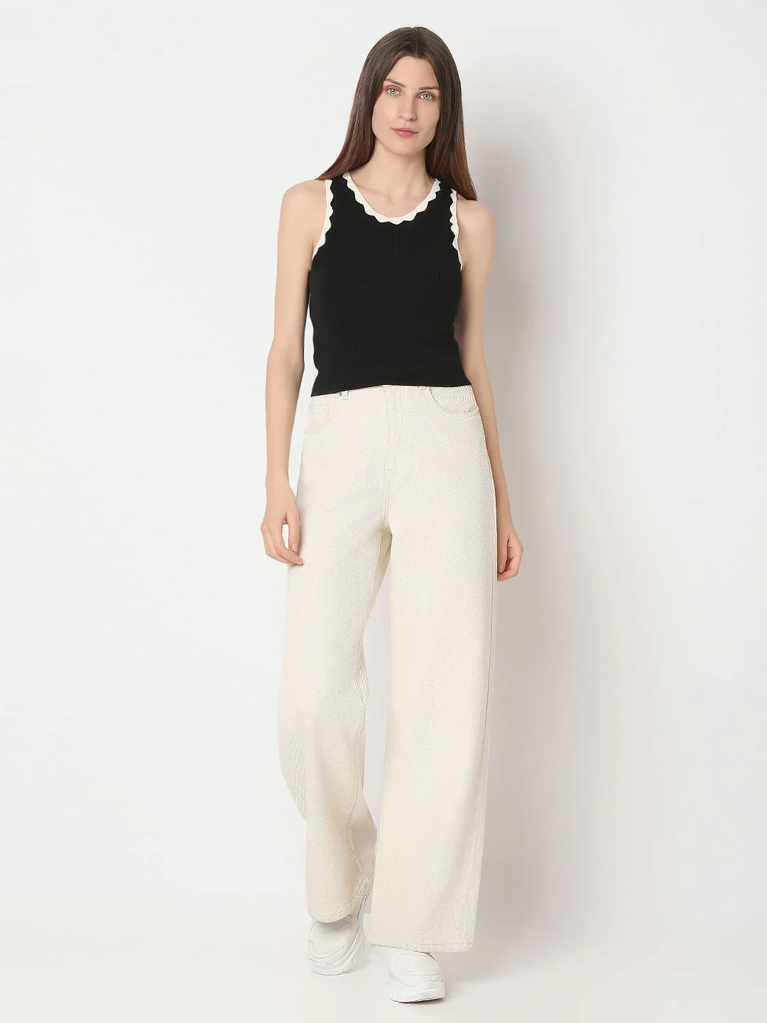 Black Ribbed Top - Image 5