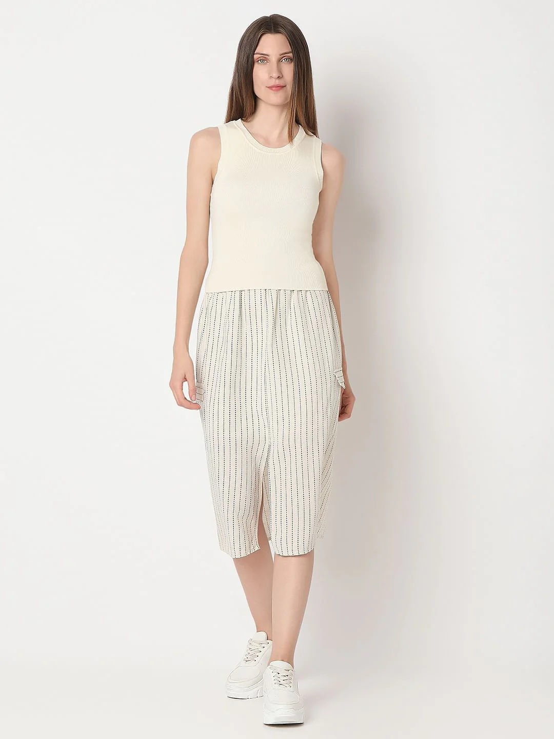 Ecru Ribbed Top - Image 5