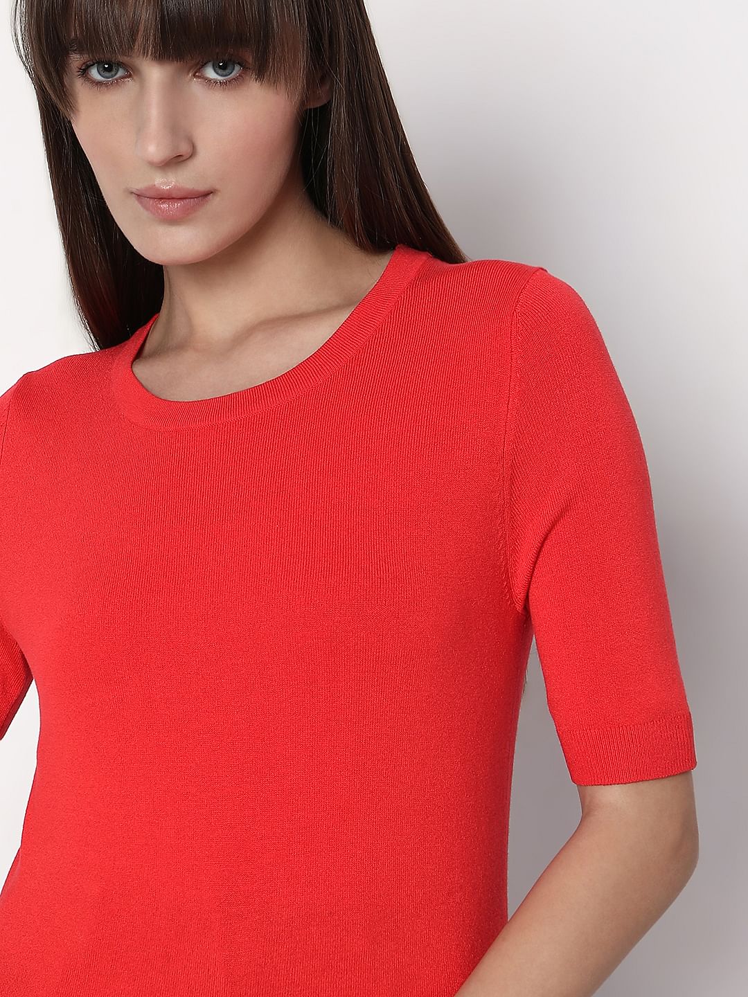 Poppy Red Knit Top - Image 6