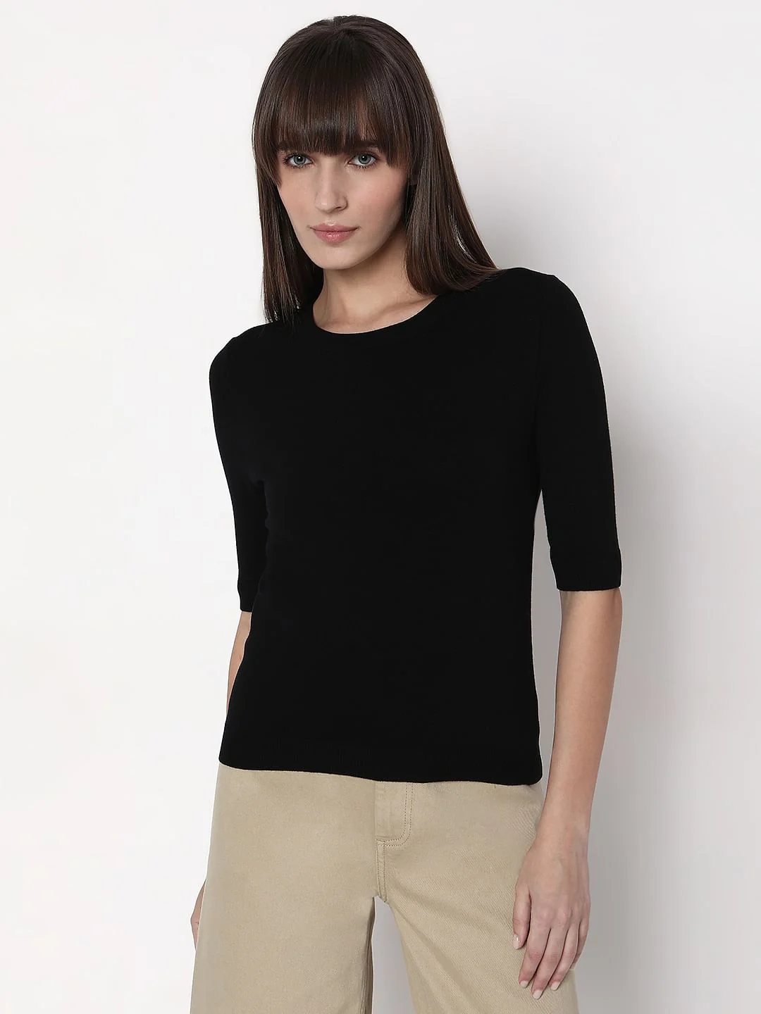 Black Knit Top - Image 2