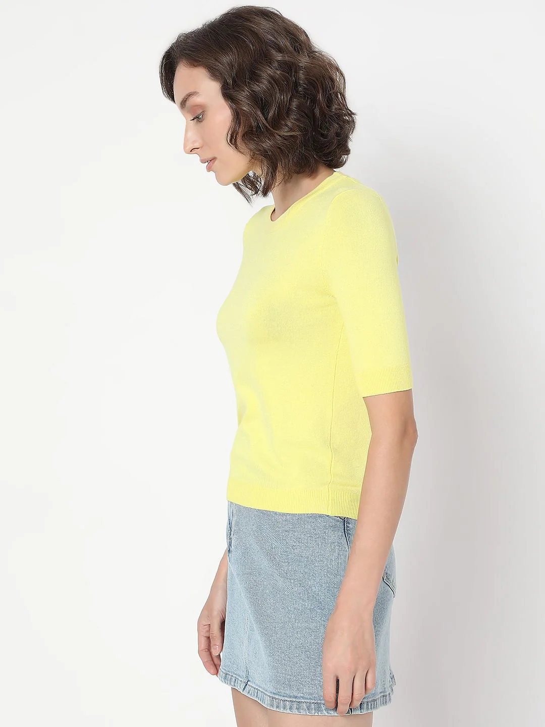 Lemon Green Knit Top - Image 3