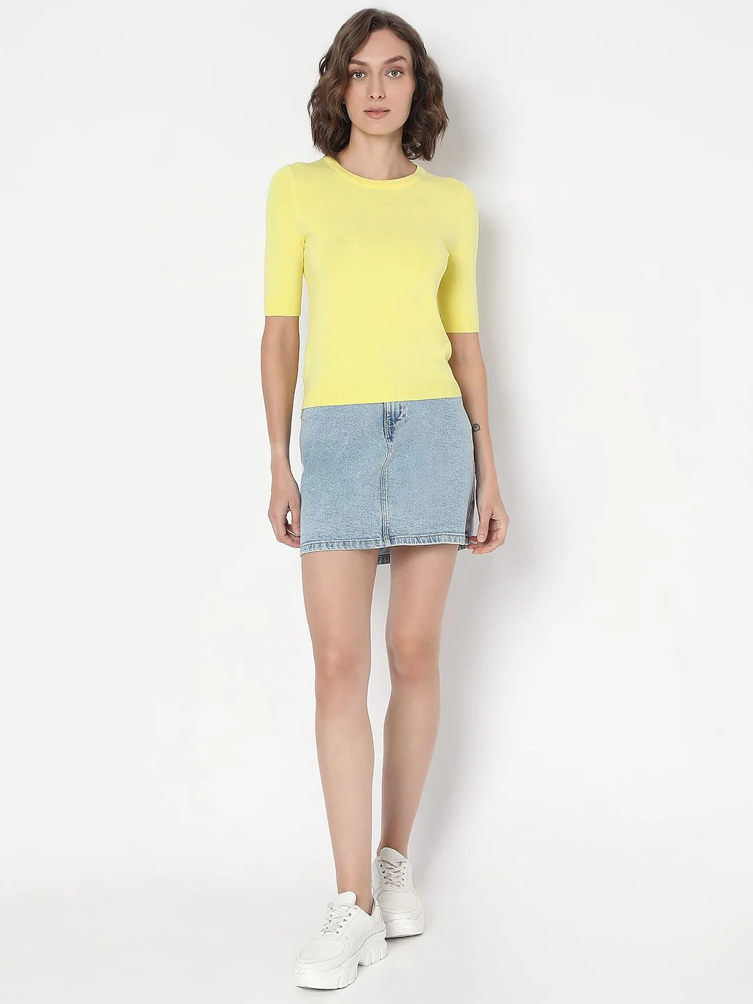 Lemon Green Knit Top - Image 5
