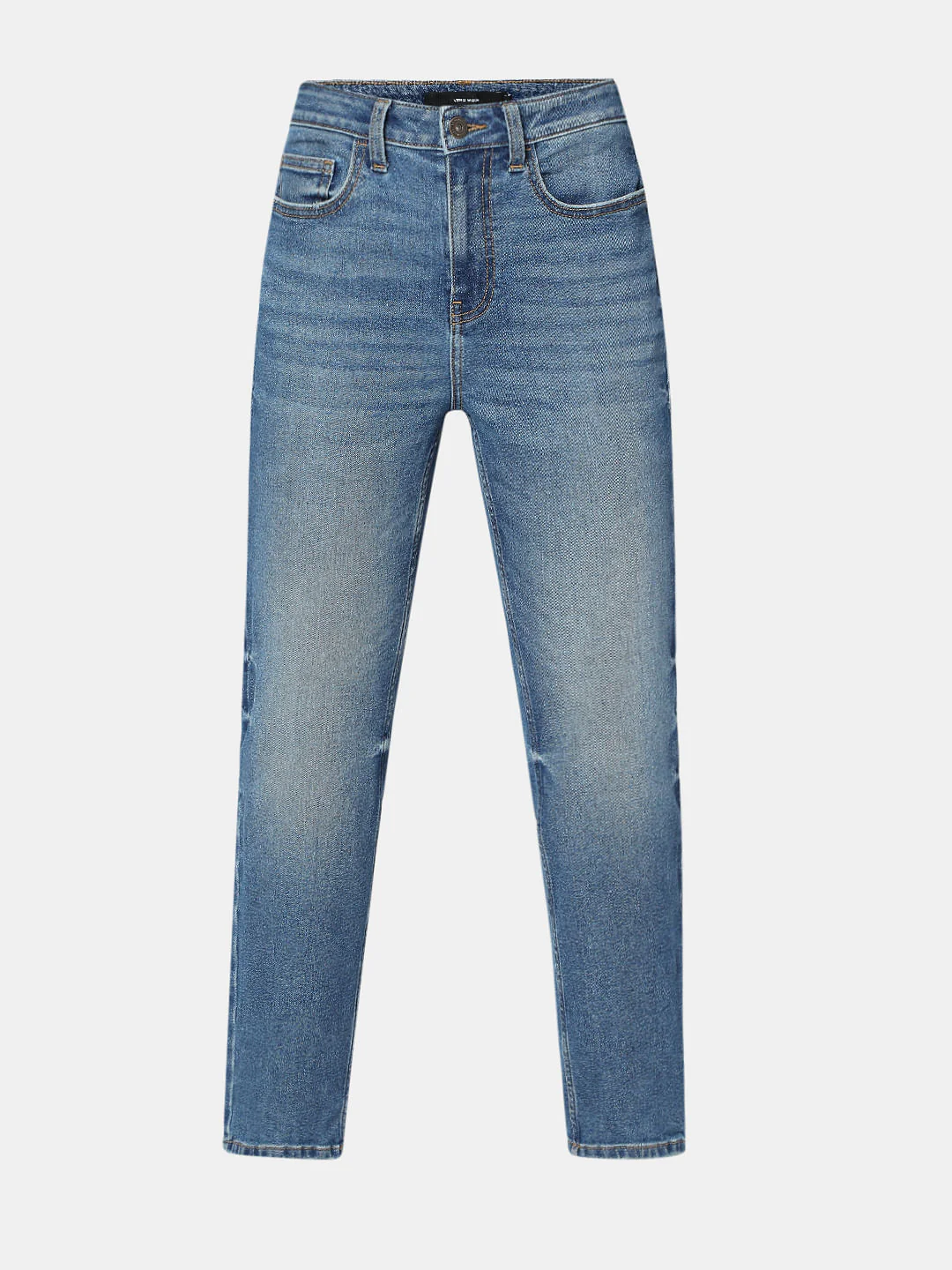 Blue High Rise Skinny Fit Jeans - Image 7