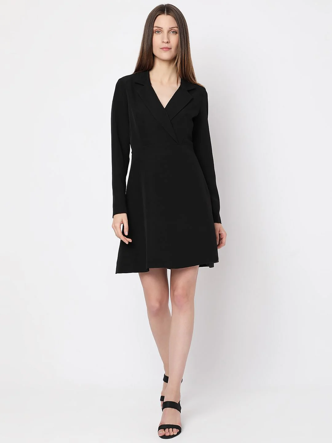 Black Short Blazer Dress - Image 5