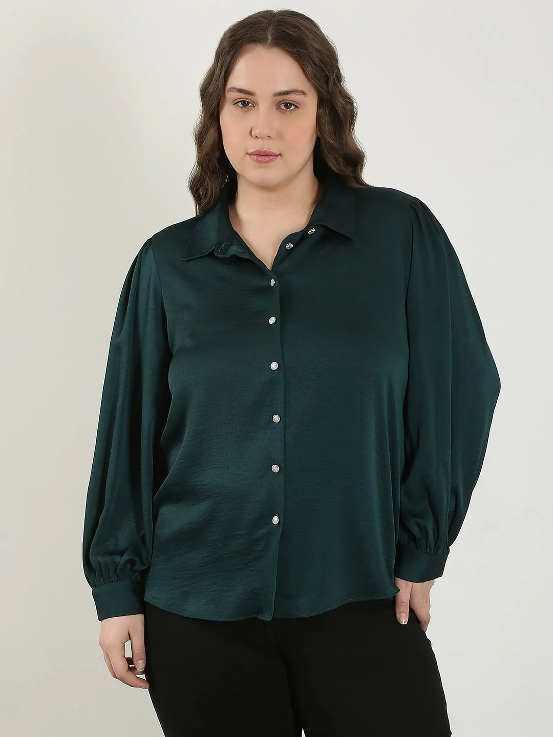 Curve Dark Green Shirt - Image 2