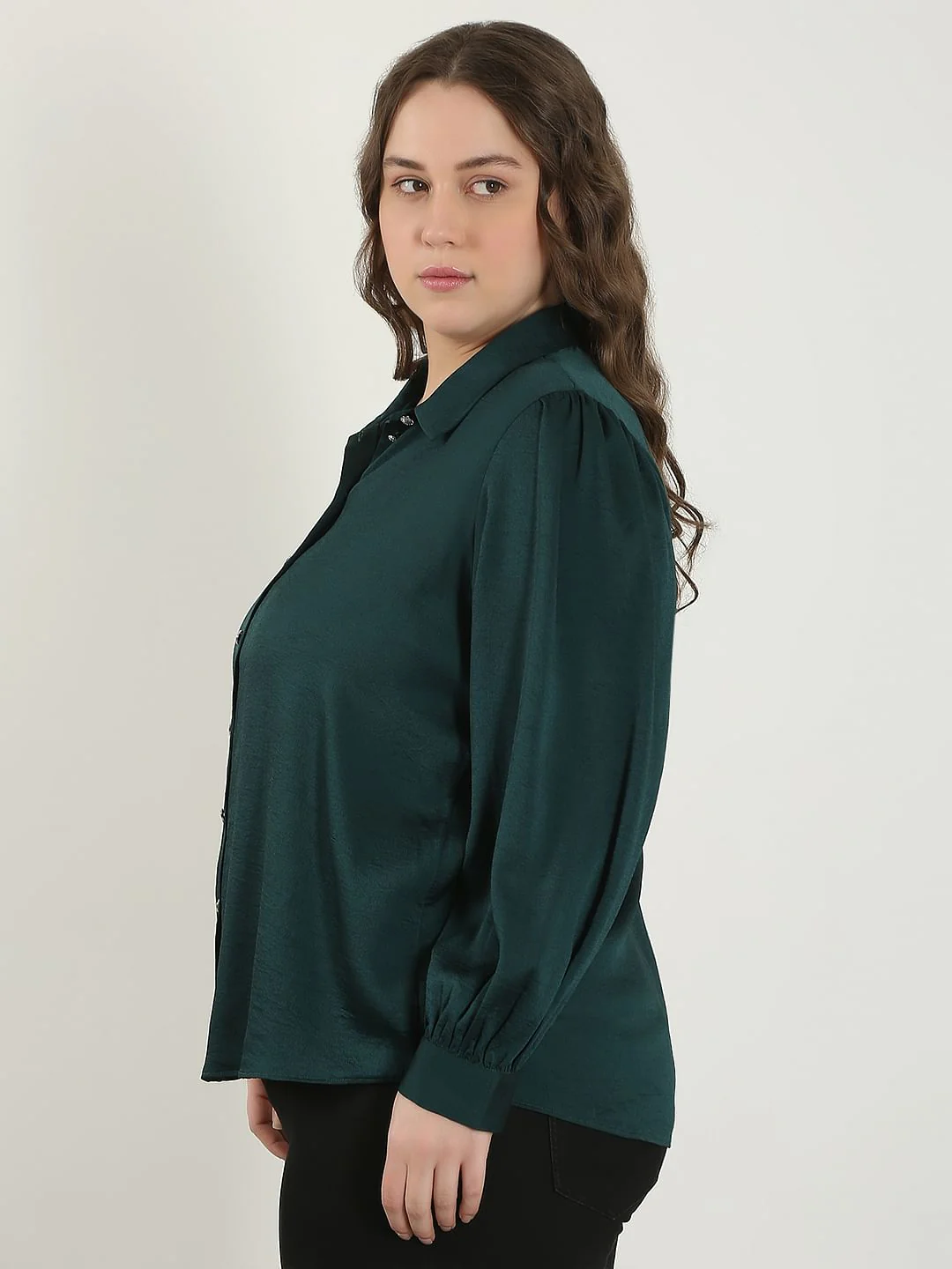 Curve Dark Green Shirt - Image 3