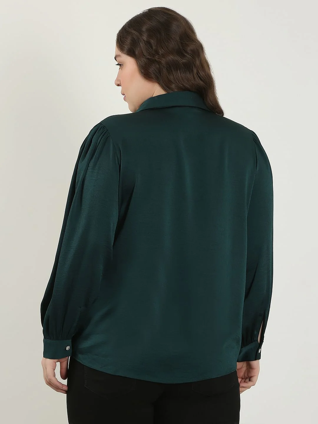 Curve Dark Green Shirt - Image 4