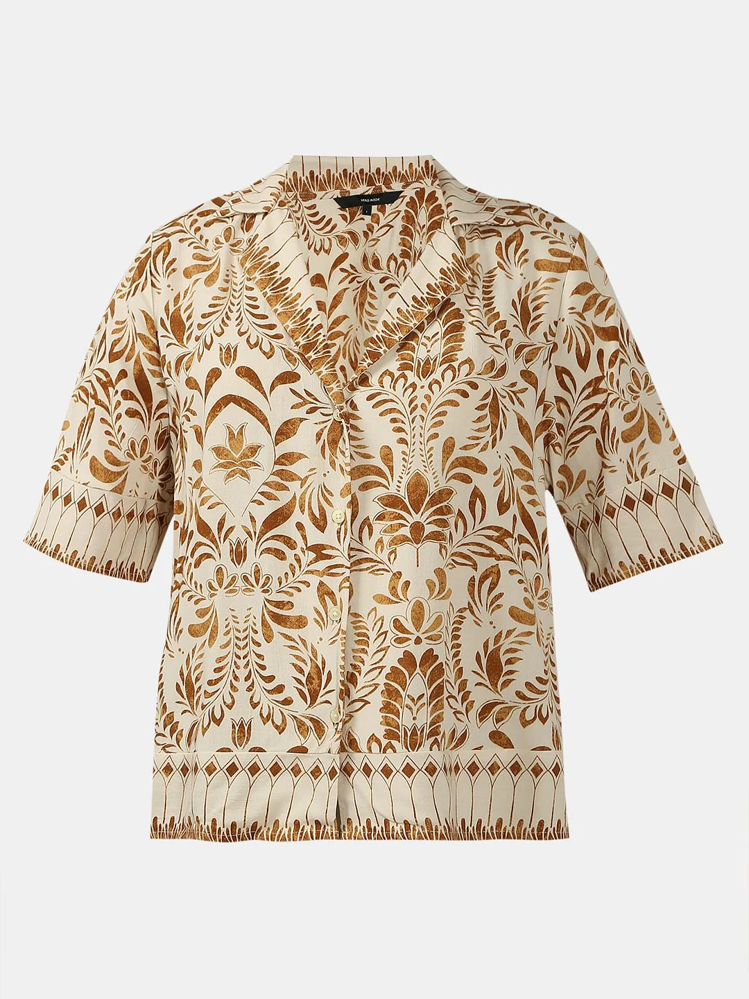 Brown Printed Shirt - Image 7