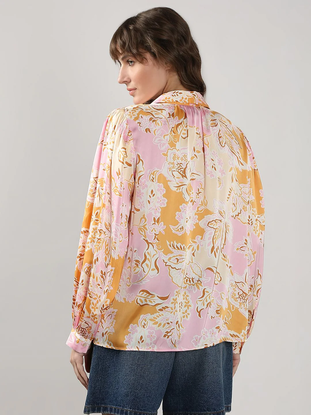 Pink Floral Print Shirt - Image 4