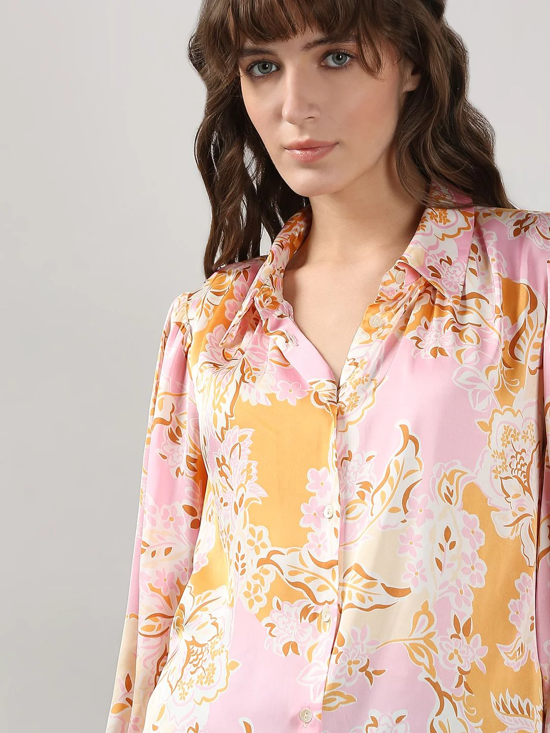 Pink Floral Print Shirt - Image 6