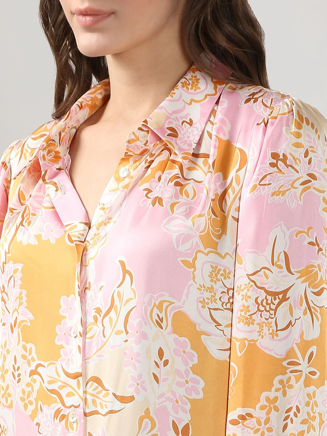Pink Floral Print Shirt - Image 8