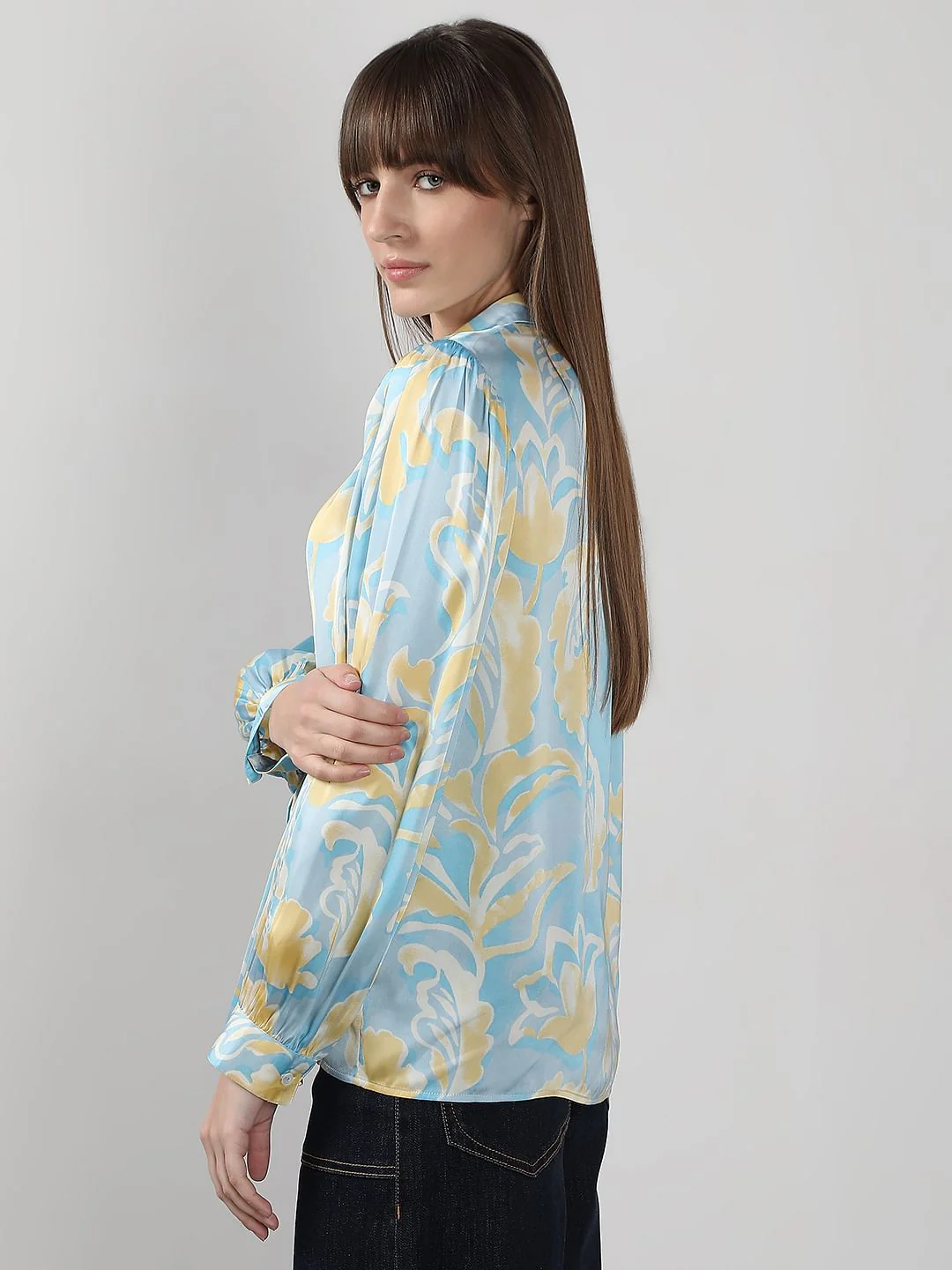 Blue Printed Shirt - Image 3