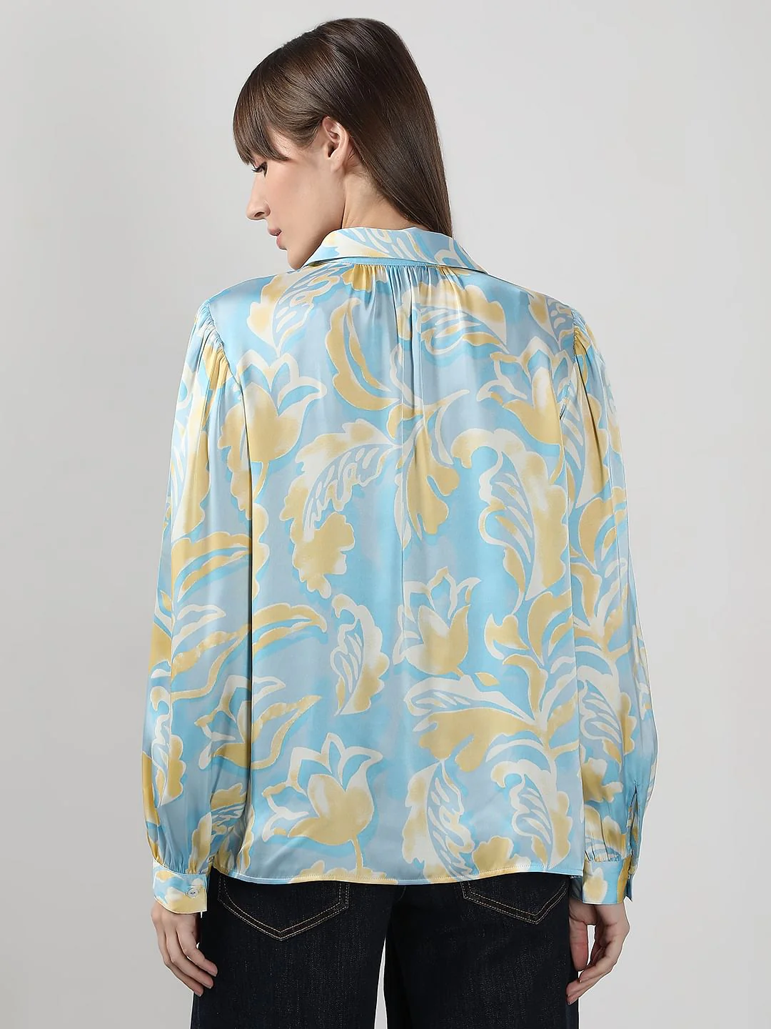Blue Printed Shirt - Image 4