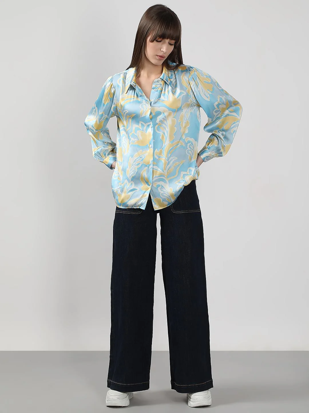 Blue Printed Shirt - Image 5