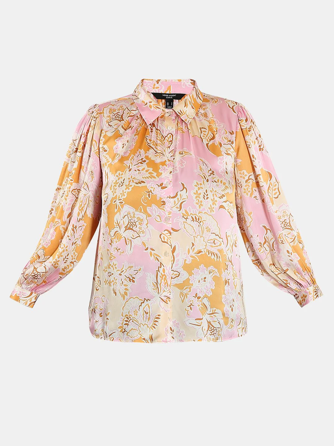 Curve Pink Printed Shirt - Image 7