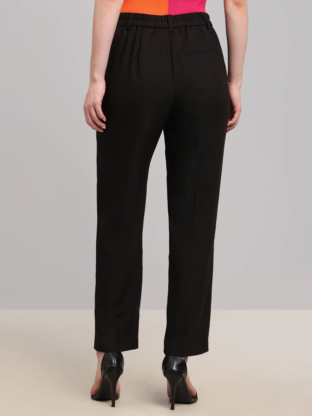 Black Straight Fit Pants - Image 4