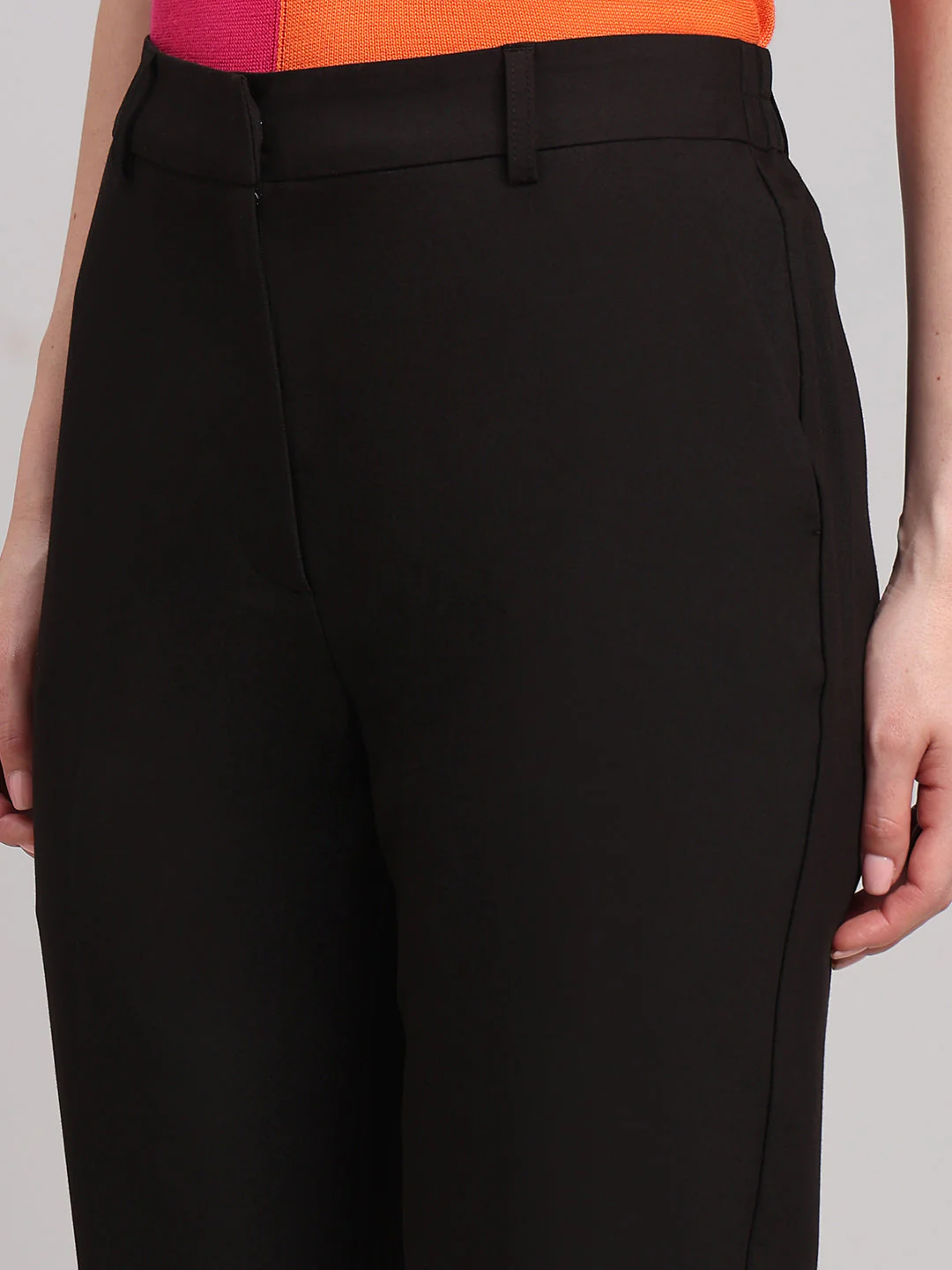 Black Straight Fit Pants - Image 8