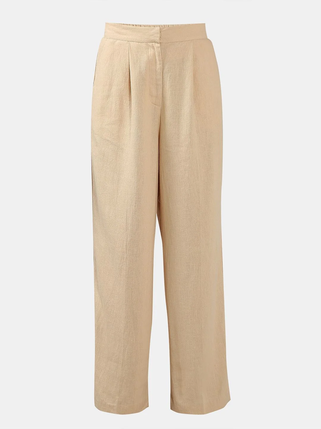 Beige High Rise Co-Ord Set Pants - Image 7