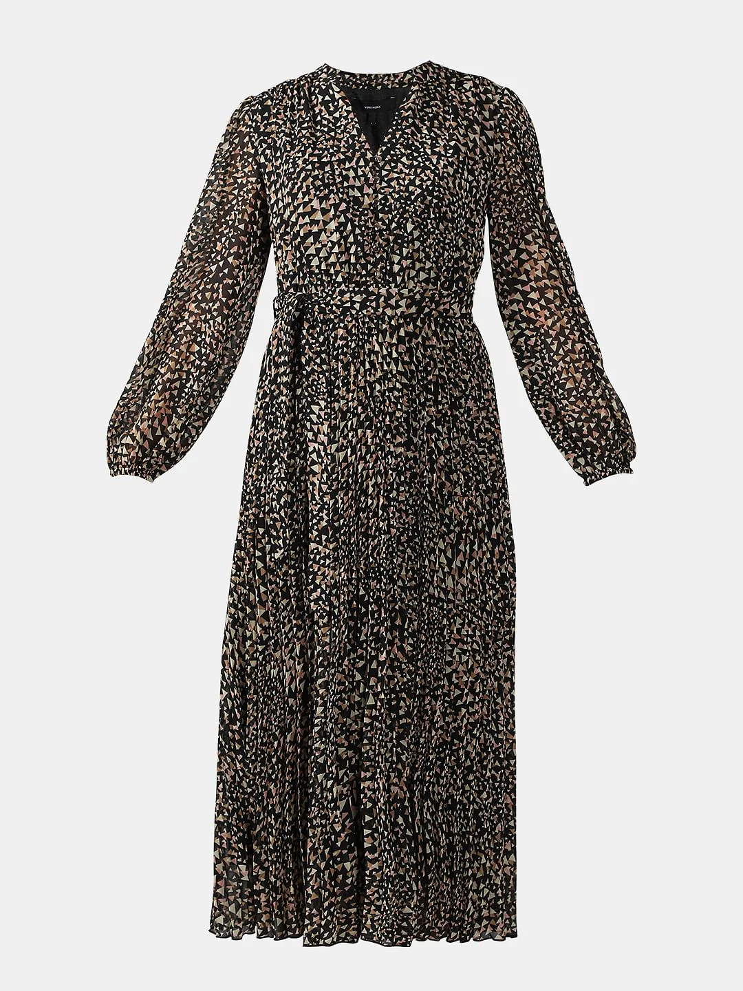 Black Printed Midi Dress - Image 7
