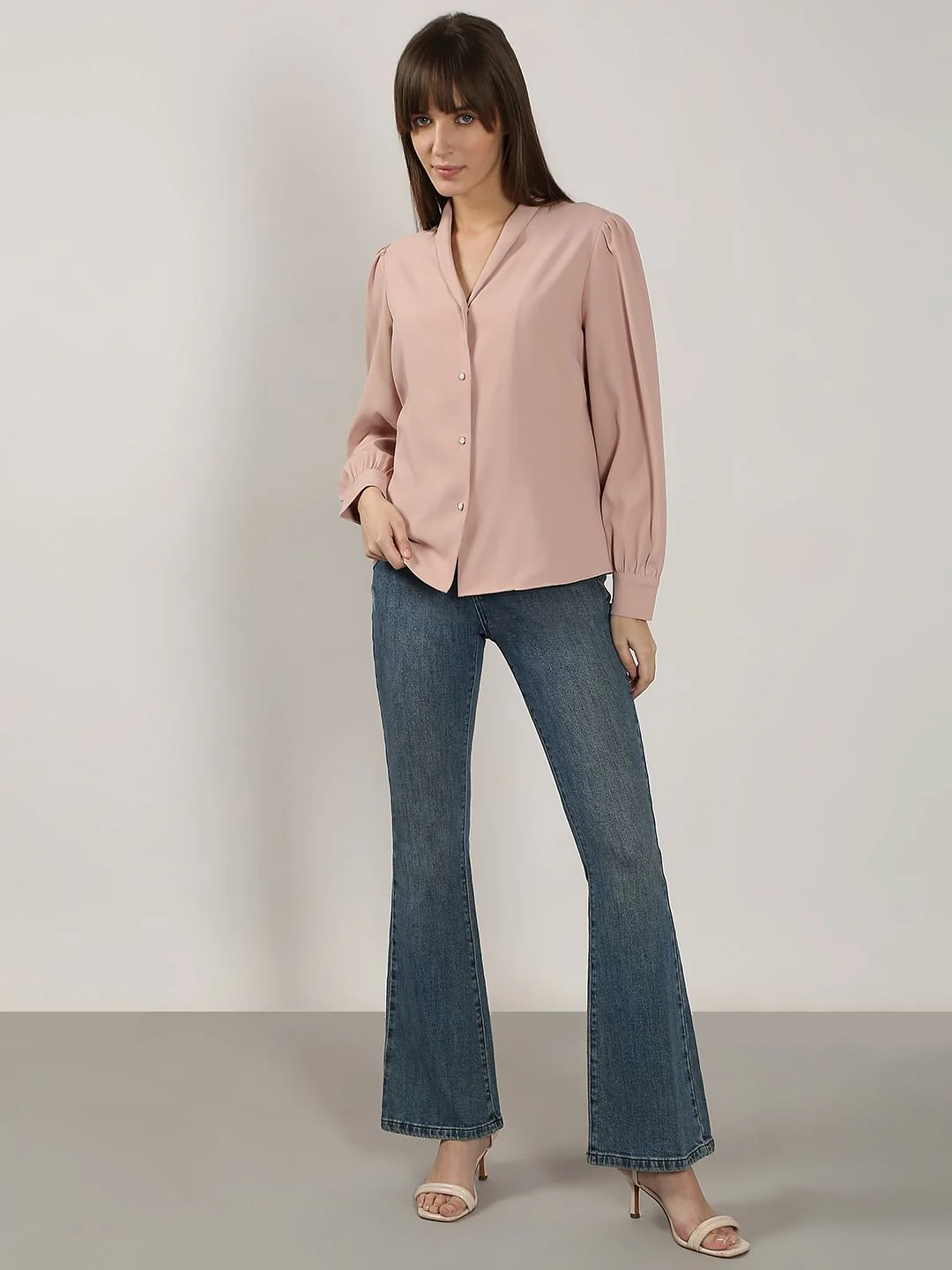 Pink Shawl Collar Shirt - Image 5