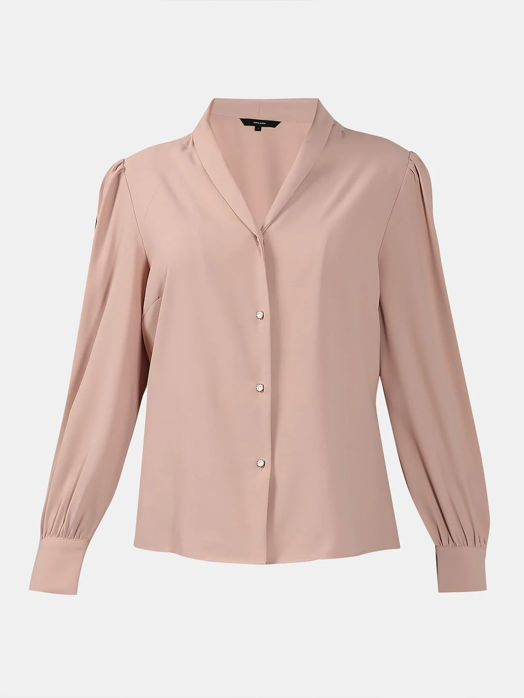 Pink Shawl Collar Shirt - Image 7