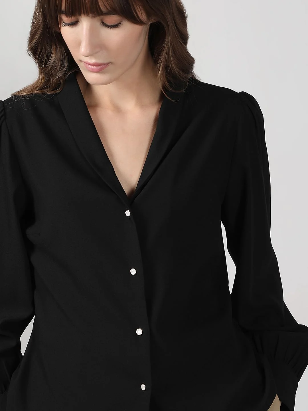 Black Button Down Shirt - Image 6